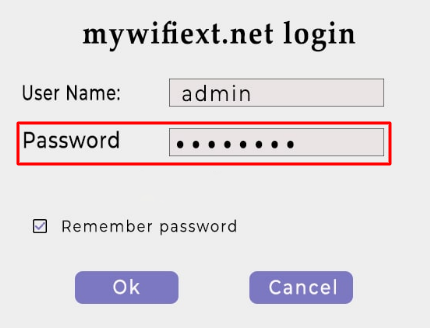 mywifiext net default password